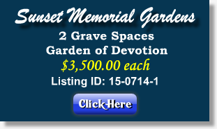 2 Grave Spaces for Sale - Sunset Memorial Gardens - Greeley, CO - The Cemetery Exchange