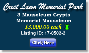3 Crypts for Sale - Crest Lawn Memorial Park - Atlanta, GA - The Cemetery Exchange