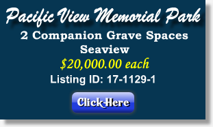 2 Companion Grave Spaces for Sale - Pacific View Memorial Park - Corona Del Mar, CA - The Cemetery Exchange
