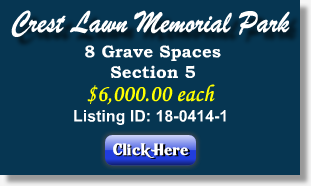 8 Grave Spaces for Sale - Crest Lawn Memorial Park - Atlanta, GA - The Cemetery Exchange