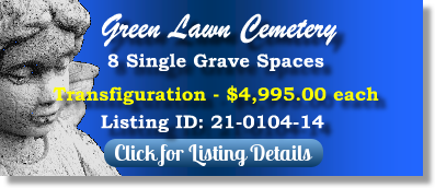 8 Single Grave Spaces for Sale $4995ea! Green Lawn Cemetery Roswell, GA Transfiguration The Cemetery Exchange