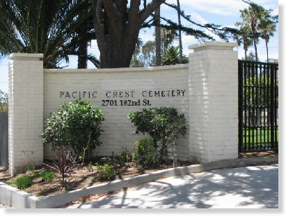 Single Crypt for Sale $16K! Pacific Crest Cemtery Redondo Beach, CA Palm Court The Cemetery Exchange 22-0127-3