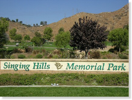 DD Companion Grave Space $9500! Singing Hills Memorial Park El Cajon, CA Devotion The Cemetery Exchange 24-0313-3