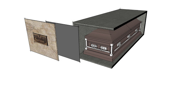 Single Mausoleum Crypt Illustration - The Cemetery Exchange