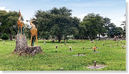 2 Single Grave Spaces $3Kea! Volusia Memorial Park Ormond Beach, FL Crucifix The Cemetery Exchange 23-0216-5